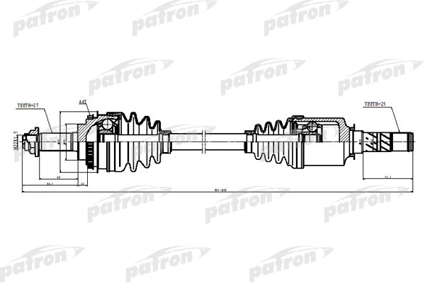 PDS5528 PATRON Приводной вал (фото 1)