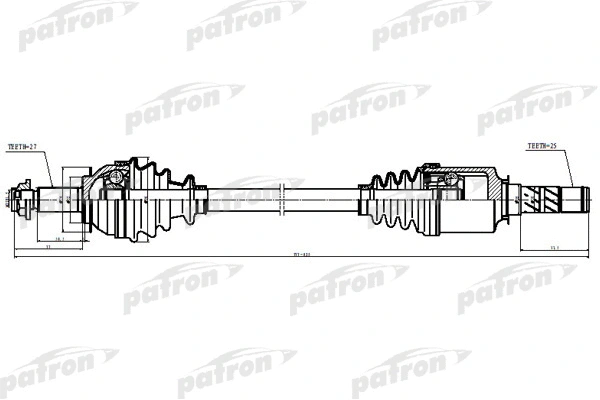 PDS5531 PATRON Приводной вал (фото 1)