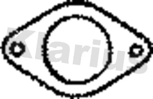 410068 KLARIUS Прокладка, труба выхлопного газа (фото 1)