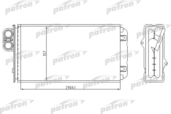 PRS2018 PATRON Теплообменник, отопление салона (фото 1)