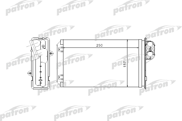 PRS2056 PATRON Теплообменник, отопление салона (фото 1)