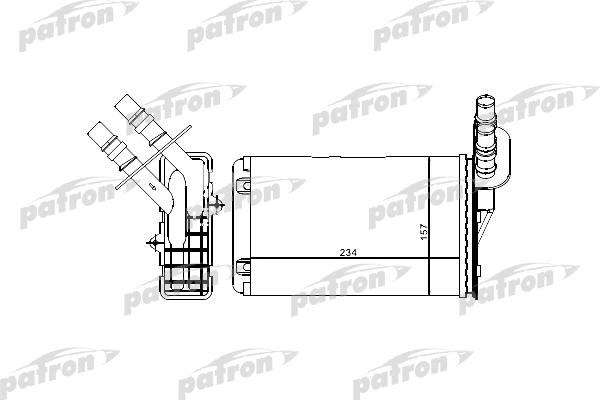 PRS2071 PATRON Теплообменник, отопление салона (фото 1)