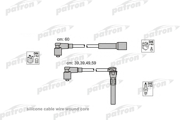 PSCI2003 PATRON Комплект проводов зажигания (фото 1)
