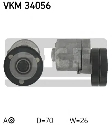VKM 34056 SKF Ролик натяжителя ручейкового (приводного) ремня (фото 1)