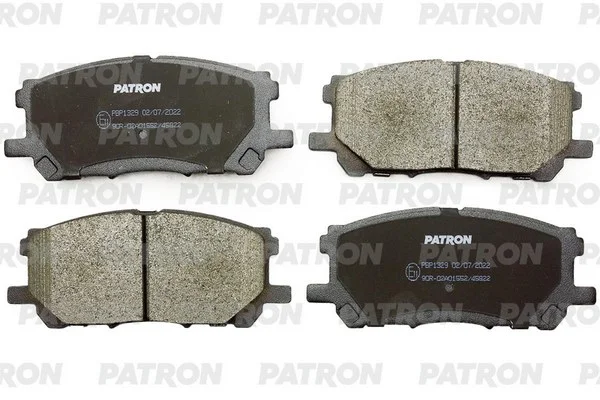 PBP1329 PATRON Комплект тормозных колодок, дисковый тормоз (фото 1)