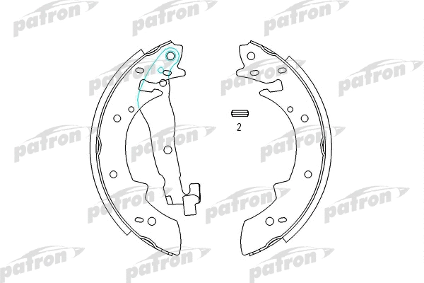 PSP173 PATRON Комплект тормозных колодок (фото 1)