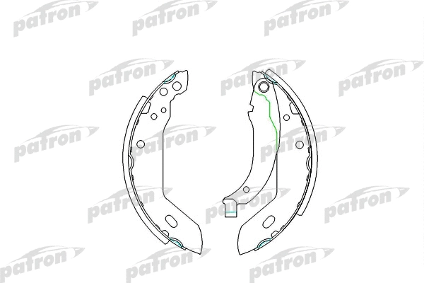 PSP183 PATRON Комплект тормозных колодок (фото 1)