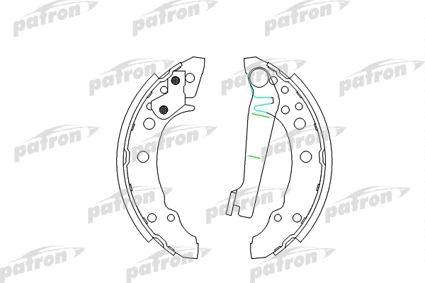 PSP191 PATRON Комплект тормозных колодок (фото 1)