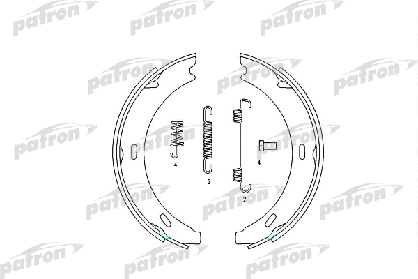PSP196 PATRON Комплект тормозных колодок, стояночная тормозная система (фото 1)