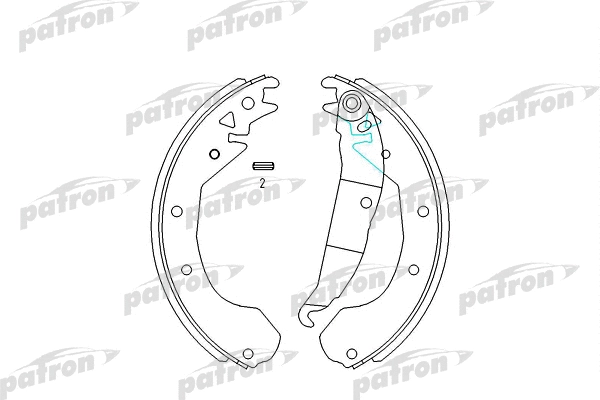 PSP199 PATRON Комплект тормозных колодок (фото 1)