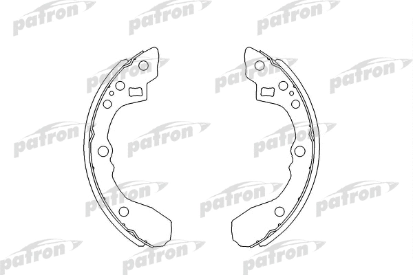 PSP210 PATRON Комплект тормозных колодок (фото 1)