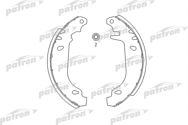 PSP243 PATRON Комплект тормозных колодок (фото 1)