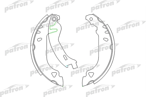 PSP263 PATRON Комплект тормозных колодок (фото 1)