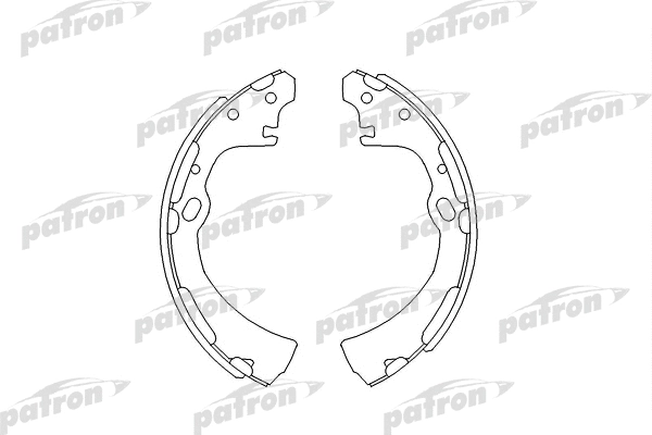 PSP282 PATRON Комплект тормозных колодок (фото 1)