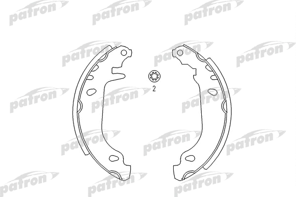 PSP337 PATRON Комплект тормозных колодок (фото 1)