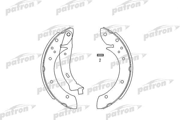 PSP567 PATRON Комплект тормозных колодок (фото 1)