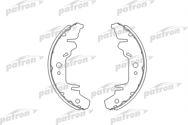 PSP568 PATRON Комплект тормозных колодок (фото 1)