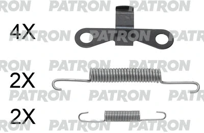 PSRK0209 PATRON Комплектующие, тормозная колодка (фото 1)
