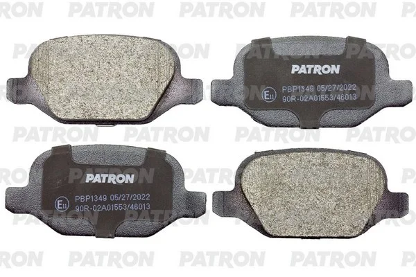 PBP1349 PATRON Комплект тормозных колодок, дисковый тормоз (фото 1)