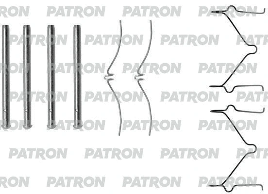 PSRK1024 PATRON Комплектующие, колодки дискового тормоза (фото 1)