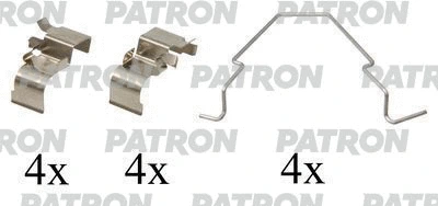 PSRK1046 PATRON Комплектующие, колодки дискового тормоза (фото 1)