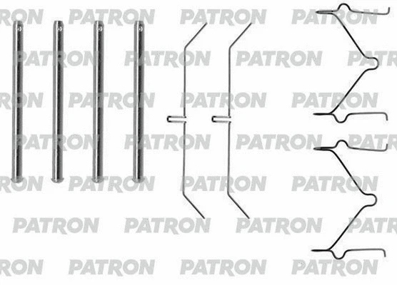 PSRK1047 PATRON Комплектующие, колодки дискового тормоза (фото 1)