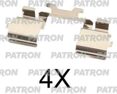 PSRK1058 PATRON Комплектующие, колодки дискового тормоза (фото 1)