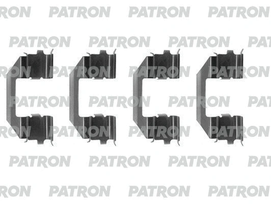 PSRK1075 PATRON Комплектующие, колодки дискового тормоза (фото 1)