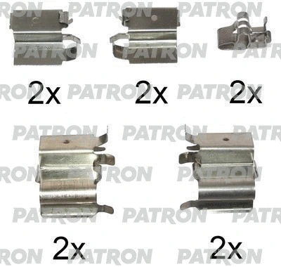 PSRK1076 PATRON Комплектующие, колодки дискового тормоза (фото 1)