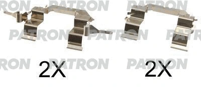PSRK1078 PATRON Комплектующие, колодки дискового тормоза (фото 1)