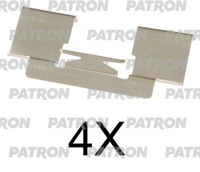 PSRK1082 PATRON Комплектующие, колодки дискового тормоза (фото 1)