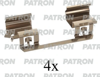 PSRK1084 PATRON Комплектующие, колодки дискового тормоза (фото 1)