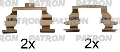PSRK1085 PATRON Комплектующие, колодки дискового тормоза (фото 1)