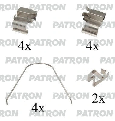PSRK1103 PATRON Комплектующие, колодки дискового тормоза (фото 1)