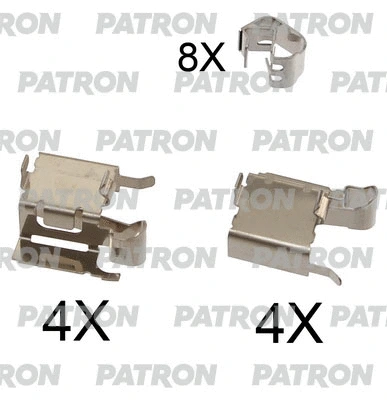 PSRK1104 PATRON Комплектующие, колодки дискового тормоза (фото 1)