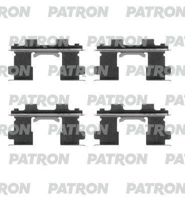 PSRK1108 PATRON Комплектующие, колодки дискового тормоза (фото 1)