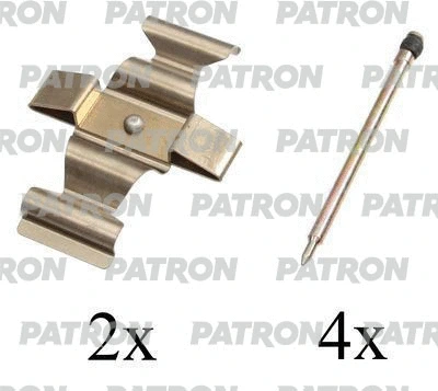 PSRK1143 PATRON Комплектующие, колодки дискового тормоза (фото 1)