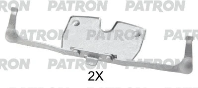 PSRK1146 PATRON Комплектующие, колодки дискового тормоза (фото 1)
