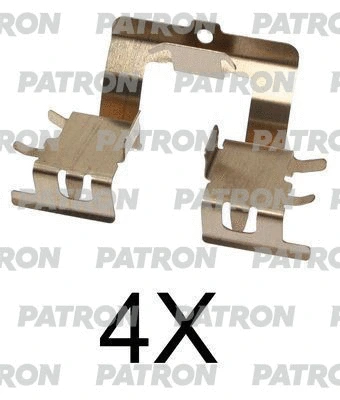 PSRK1153 PATRON Комплектующие, колодки дискового тормоза (фото 1)