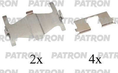 PSRK1156 PATRON Комплектующие, колодки дискового тормоза (фото 1)