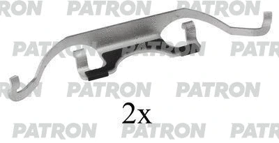 PSRK1163 PATRON Комплектующие, колодки дискового тормоза (фото 1)