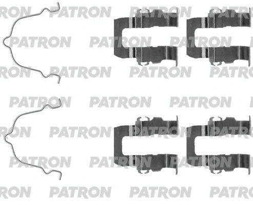 PSRK1170 PATRON Комплектующие, колодки дискового тормоза (фото 1)