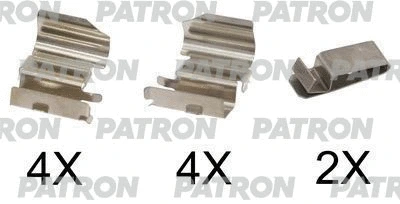 PSRK1188 PATRON Комплектующие, колодки дискового тормоза (фото 1)