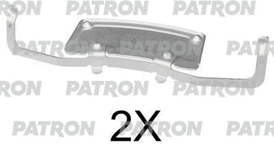 PSRK1198 PATRON Комплектующие, колодки дискового тормоза (фото 1)