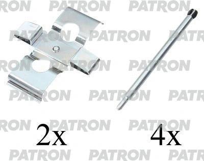 PSRK1208 PATRON Комплектующие, колодки дискового тормоза (фото 1)