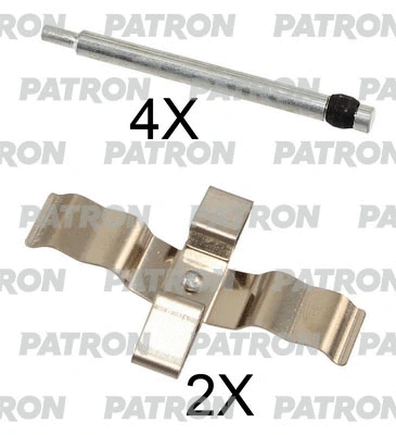 PSRK1230 PATRON Комплектующие, колодки дискового тормоза (фото 1)