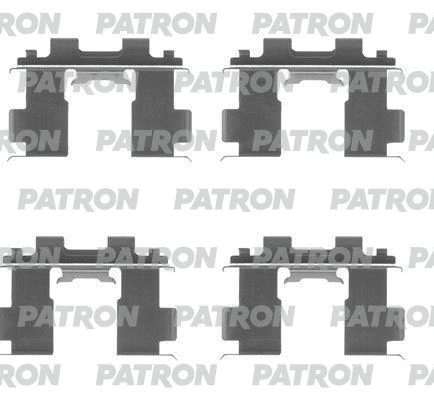PSRK1233 PATRON Комплектующие, колодки дискового тормоза (фото 1)