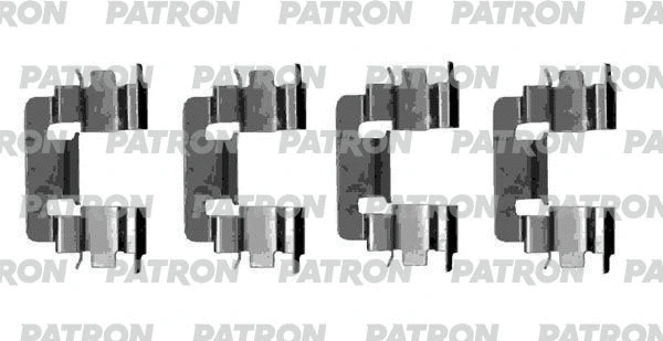 PSRK1246 PATRON Комплектующие, колодки дискового тормоза (фото 1)