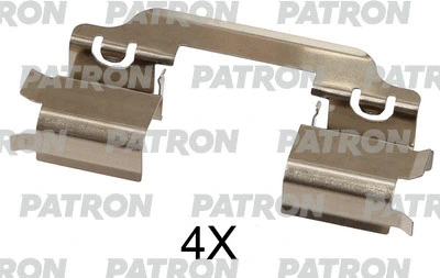 PSRK1249 PATRON Комплектующие, колодки дискового тормоза (фото 1)