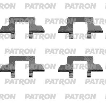 PSRK1256 PATRON Комплектующие, колодки дискового тормоза (фото 1)